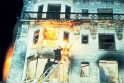 Požár hotelu - pokus o záchranu osob