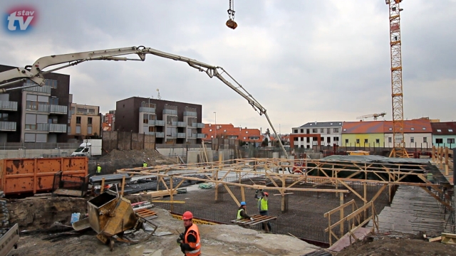 Spodní stavbu obytného souboru Na Vackově ochrání vodonepropustný beton PERMACRETE