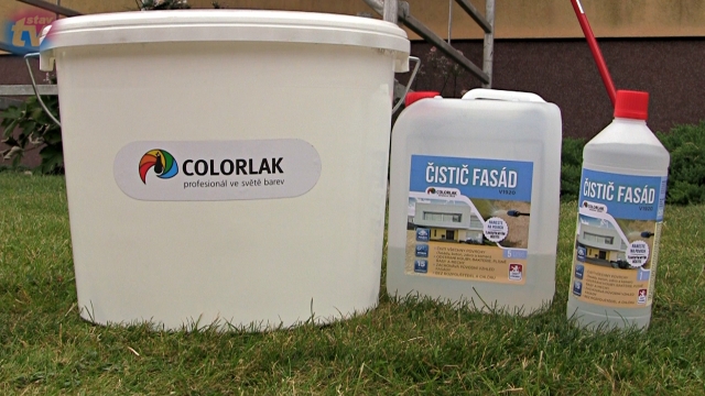 Přípravek ČISTIČ FASÁD od COLORLAKu vrátí původní vzhled Vaší znečištěné fasádě!