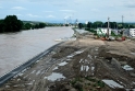 Labe, Mělník, protipovodňová ochrana 
Stejné místo za červnové povodně 2013 – opatření již bylo využito a ochránilo lokalitu Přístav před povodní