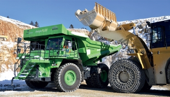 Komatsu dodalo svůj stroj pro unikátní projekt eDumper