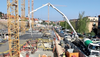 Centrum Bořislavka se „dere“ ze země s pomocí betonu od TBG Metrostav