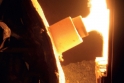 Působení plamene vypalovací pece