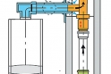 Obr. 2:
Detail připojení kondenzačního 
kotle do společného přetlakového 
LAS komína