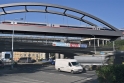 Mostní konstrukce přes Sokolovskou ulici na Balabence v Praze