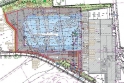 Obr. 2: Celková situace stavby – modře a červeně je znázorněna plánovaná přístavba