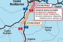 Prioritní dopravní záměr D3 Obchvat Českých Budějovic musí být zprovozněn jako jeden funkční celek, který nahradí levobřežní trasu silnice I/3, zákres autor.