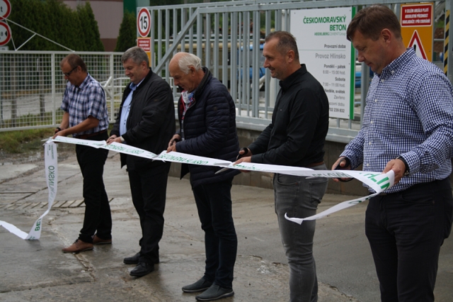 Českomoravský beton otevírá novou betonárnu v Hlinsku