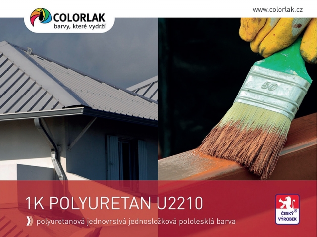 1K POLYURETAN U2210 – polyuretanová jednovrstvá jednosložková pololesklá barva