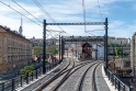 Pohled na dokončené práce na viaduktu ve směru na Masarykovo nádraží