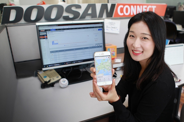 Nová mobilní aplikace pro telematiku DoosanCONNECT™
