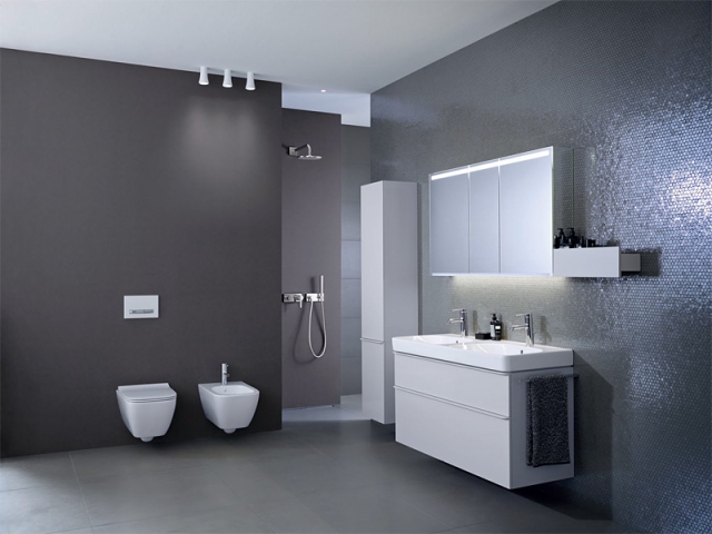 Ladné tvary – Koupelnová série Geberit Smyle se vyznačuje vysoce kvalitními materiály s povrchovou úpravou vhodnou do vlhkých prostor a modulárními prvky,
které poskytují tolik úložného prostoru, kolik potřebujete.