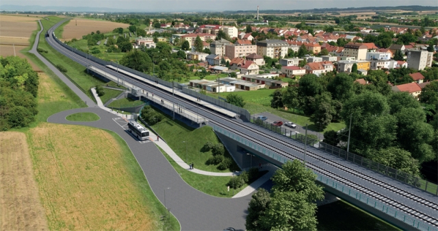 Zastávka Němčice nad Hanou (Modernizace trati Brno – Přerov 4. stavba)