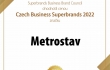 Metrostav se stal českým Superbrandem pro rok 2022
