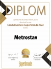 Metrostav se stal českým Superbrandem pro rok 2022