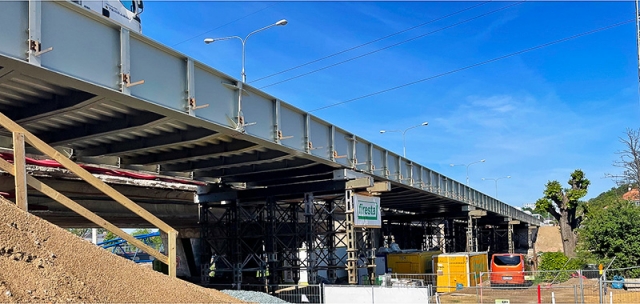 Mostní provizorium pomůže zachovat silniční provoz na městském okruhu ve stávajícím rozsahu