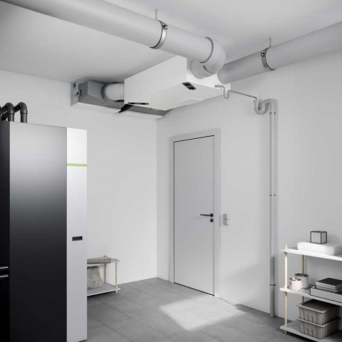 x-well (centrální systém): komfortní přívod a odvod vzduchu ve všech místnostech s centrální kompaktní jednotkou. Ideální pro pasivní a nízkoenergetické domy.