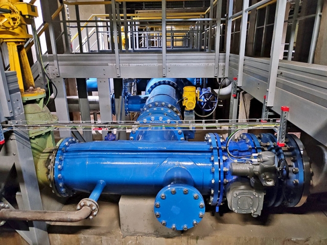 Rekonstrukce čerpací stanice upravené vody na úpravně vody v Podolí.