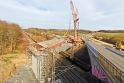 Stavba mostu přes železniční koridor Ostrava – Praha