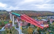 Stavbaři Metrostavu provedli nejrychlejší výsuv mostu v německé Pirně. Trval 9 hodin