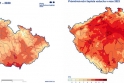 Srovnání průměrné roční teploty v letech 1991-2020 se situací v roce 2024 (zdroj: Portál ČHMÚ, Historická data) 