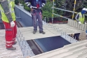 Speciální konzolový panel na mostě v Hostivaři