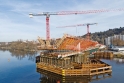 Nasazené systémy PERI – realita výstavby budoucí betonové konstrukce Dvoreckého mostu