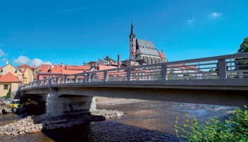 Projekční kancelář PRIS projektovala rekonstrukci mostu dr. E. Beneše v Českém Krumlově