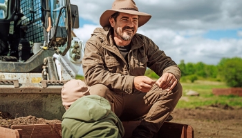 Bobcat pomáhá uskutečnit životní sen Vojty Kotka – buduje biofarmu v přímém přenosu