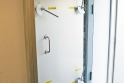 Speciální dveře odolné tlaku vodního sloupce kapaliny 18 metrů (ČEPRO Loukov)