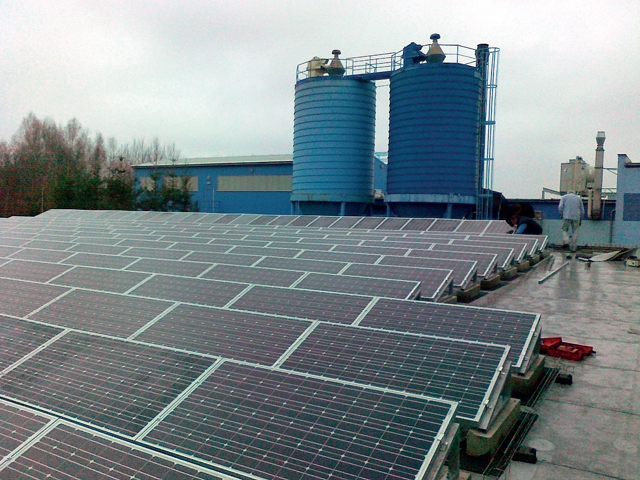 Zdroj sluneční energie - SOLAR PUMP (realizace 75 kWp Želivka)