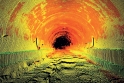 Stavba tunelů Panenská na dálnici D8 
– zobrazení části tunelové trouby 
ve formě mraku bodů
